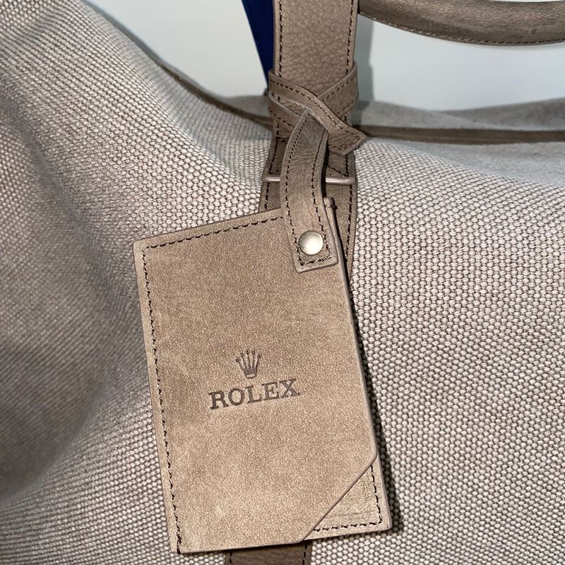 Borsa Rolex Originale da Viaggio Beige cotone e pelle- Oiginal Bag Rolex